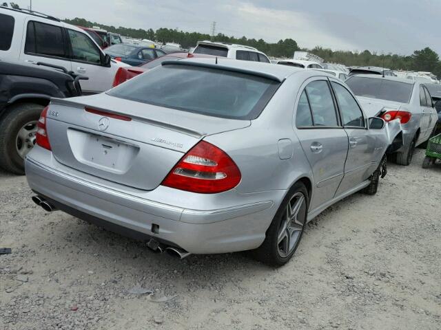 WDBUF76JX4A422266 - 2004 MERCEDES-BENZ E 55 AMG SILVER photo 4