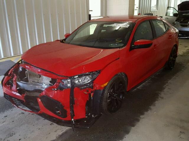 SHHFK7G49JU208000 - 2018 HONDA CIVIC SPOR RED photo 2