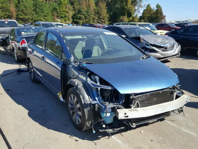 19XFA16809E003334 - 2009 HONDA CIVIC EX ლურჯი ფოტო 1