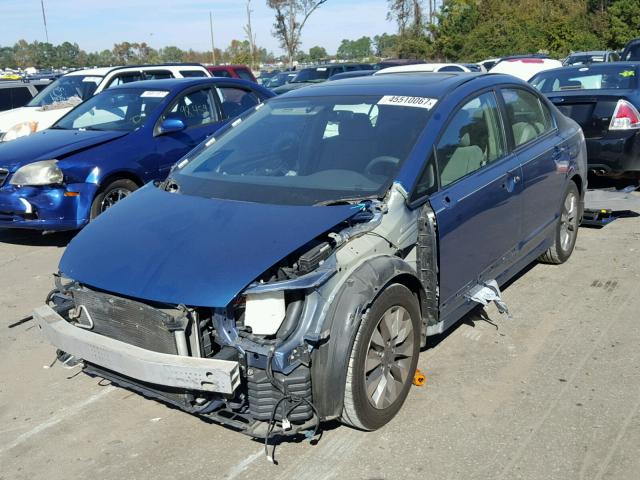 19XFA16809E003334 - 2009 HONDA CIVIC EX BLUE photo 2