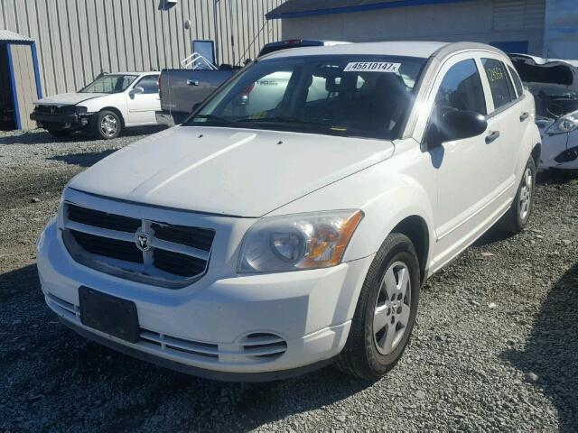 1B3HB28B67D285046 - 2007 DODGE CALIBER WHITE photo 2