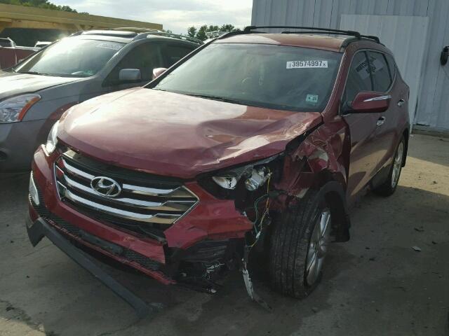 5XYZU3LA8DG097045 - 2013 HYUNDAI SANTA FE S RED photo 2