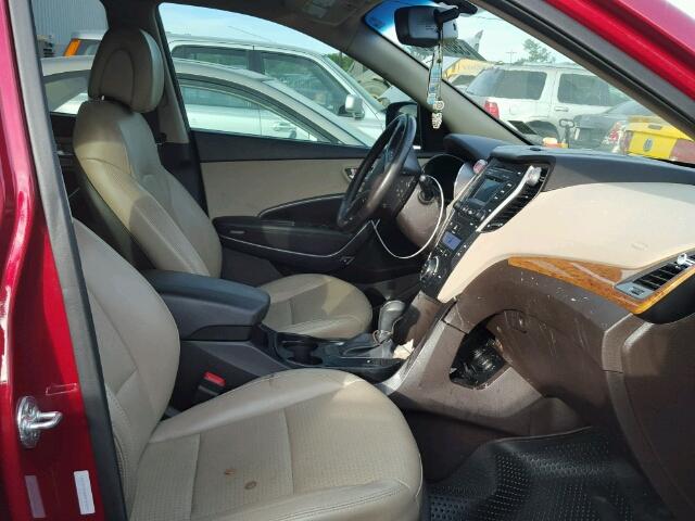 5XYZU3LA8DG097045 - 2013 HYUNDAI SANTA FE S 红色 照片 5