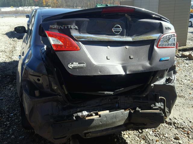 3N1AB7AP8DL791165 - 2013 NISSAN SENTRA S GRAY photo 9