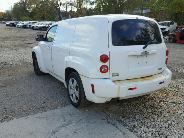 3GCCA85B19S613978 - 2009 CHEVROLET HHR PANEL WHITE photo 3