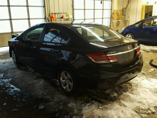 2HGFB2F52EH518960 - 2014 HONDA CIVIC BLACK photo 3