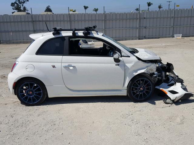 3C3CFFFH5ET291587 - 2014 FIAT 500 ABARTH WHITE photo 9