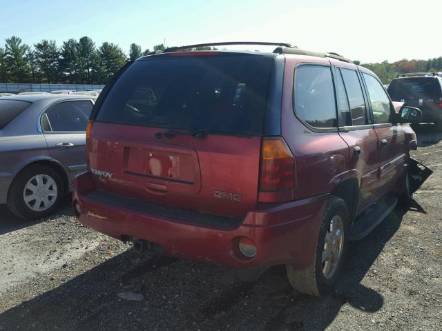 1GKDT13S122398990 - 2002 GMC ENVOY RED photo 4