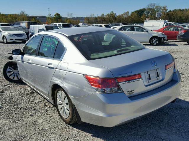 1HGCP2F33BA128673 - 2011 HONDA ACCORD LX SILVER photo 3