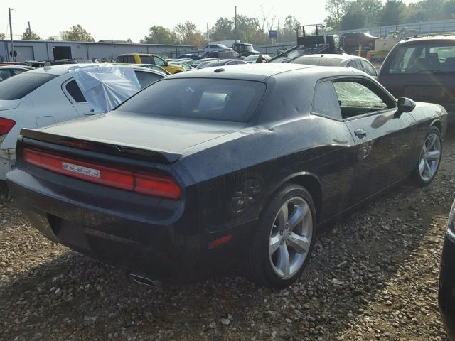 2C3CDYAG1CH259211 - 2012 DODGE CHALLENGER BLUE photo 4