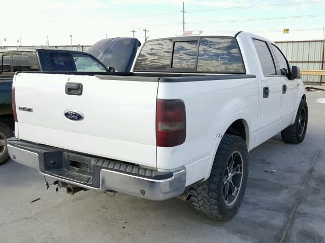 1FTPW12555KE97263 - 2005 FORD F150 SUPER WHITE photo 4