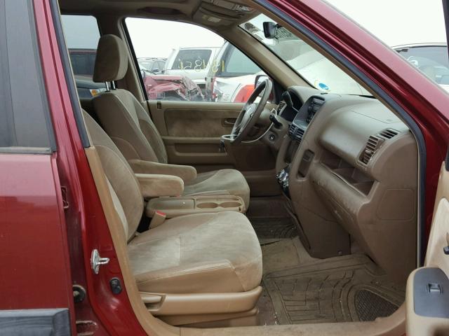 SHSRD78854U201648 - 2004 HONDA CR-V EX RED photo 5