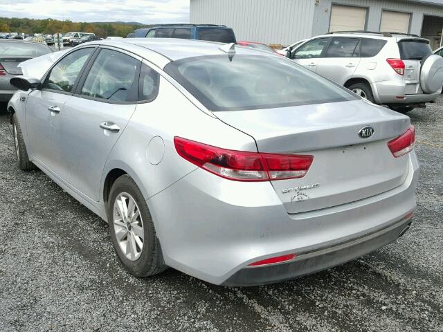 5XXGT4L36GG111941 - 2016 KIA OPTIMA LX SILVER photo 3