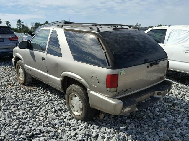 1GKCS18W61K142739 - 2001 GMC JIMMY GRAY photo 3