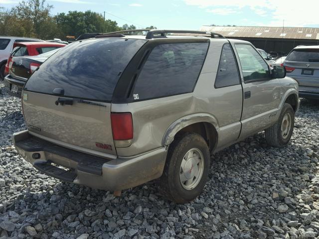 1GKCS18W61K142739 - 2001 GMC JIMMY GRAY photo 4