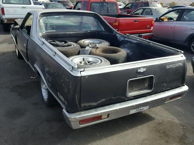 3GCCW80H2HS915341 - 1987 CHEVROLET EL CAMINO TWO TONE photo 3