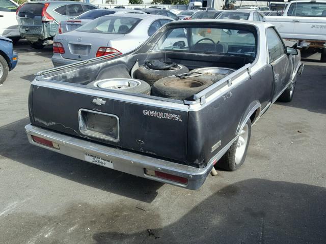 3GCCW80H2HS915341 - 1987 CHEVROLET EL CAMINO TWO TONE photo 4