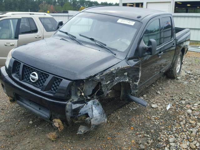 1N6BA0EC7AN304923 - 2010 NISSAN TITAN BLACK photo 2