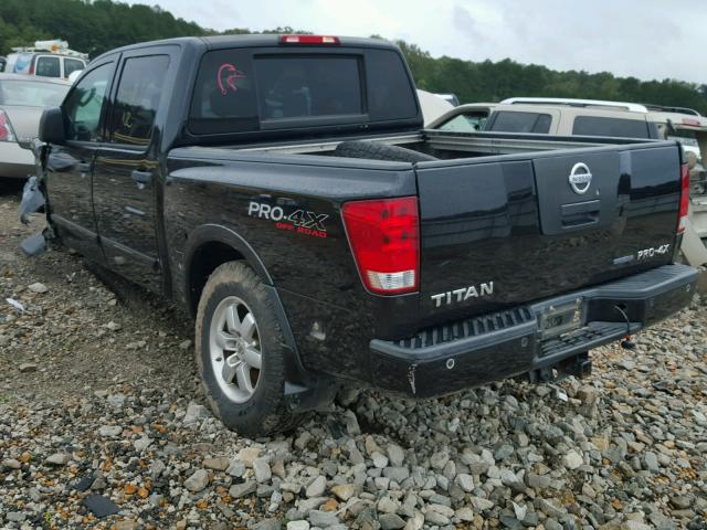 1N6BA0EC7AN304923 - 2010 NISSAN TITAN BLACK photo 3