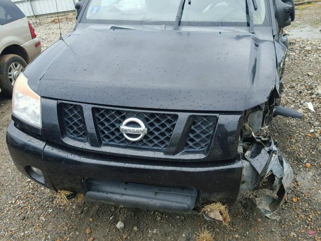 1N6BA0EC7AN304923 - 2010 NISSAN TITAN BLACK photo 7