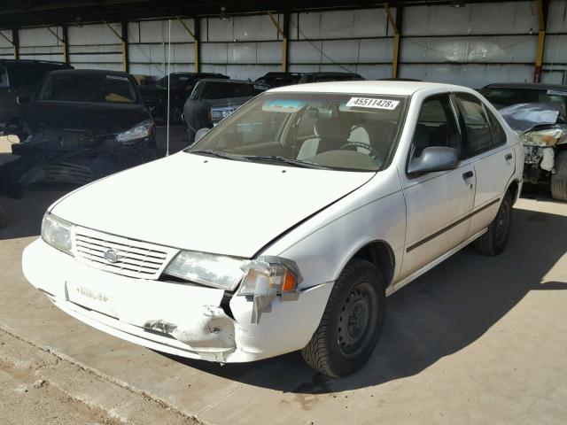 1N4AB41D4VC746129 - 1997 NISSAN SENTRA XE WHITE photo 2