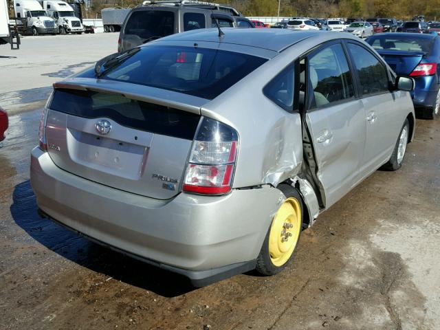 JTDKB22U650127986 - 2005 TOYOTA PRIUS SILVER photo 4