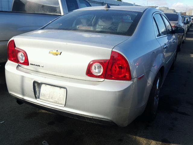 1G1ZD5E0XCF165338 - 2012 CHEVROLET MALIBU 2LT SILVER photo 4