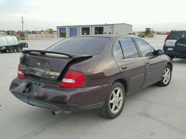 1N4DL01DXYC114081 - 2000 NISSAN ALTIMA XE MAROON photo 4