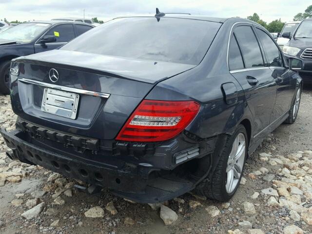 WDDGF4HB1DA761975 - 2013 MERCEDES-BENZ C 250 CHARCOAL photo 4