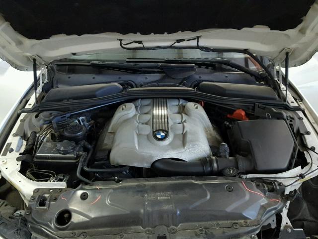 WBANB33595CN63785 - 2005 BMW 545 I WHITE photo 7