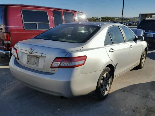 4T1BF3EK9BU656997 - 2011 TOYOTA CAMRY SILVER photo 4