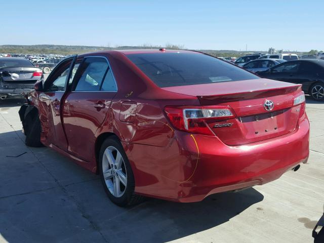 4T1BF1FK5CU612872 - 2012 TOYOTA CAMRY BASE RED photo 3