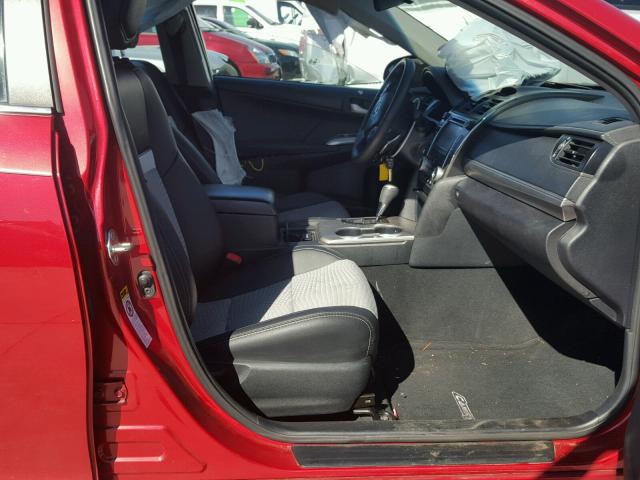 4T1BF1FK5CU612872 - 2012 TOYOTA CAMRY BASE RED photo 5