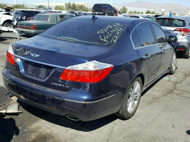 KMHGC46F59U048913 - 2009 HYUNDAI GENESIS 4. BLUE photo 4