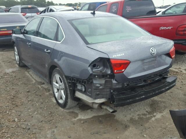 1VWAS7A30FC120188 - 2015 VOLKSWAGEN PASSAT S Մոխրագույն լուսանկար 3