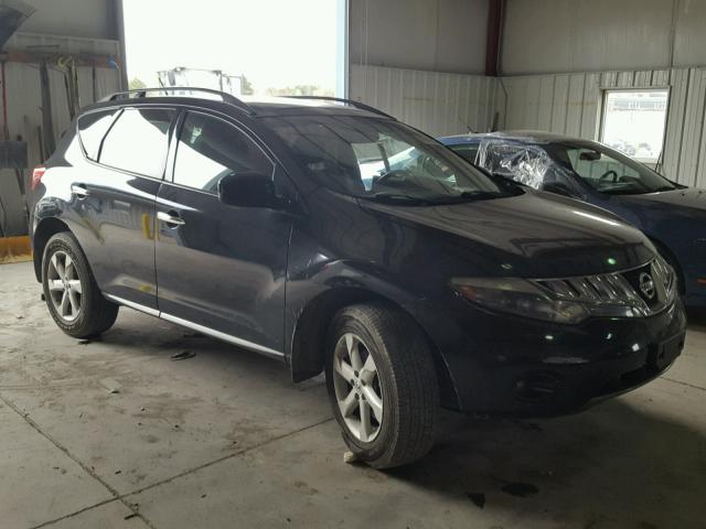 JN8AZ18W09W145675 - 2009 NISSAN MURANO S BLACK photo 1