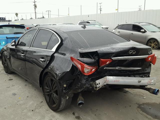 JN1BV7AP2EM685586 - 2014 INFINITI Q50 BASE BLACK photo 3