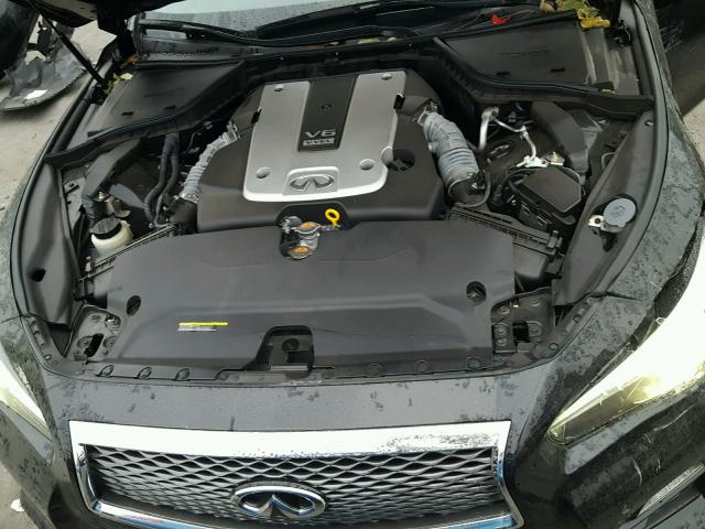 JN1BV7AP2EM685586 - 2014 INFINITI Q50 BASE BLACK photo 7