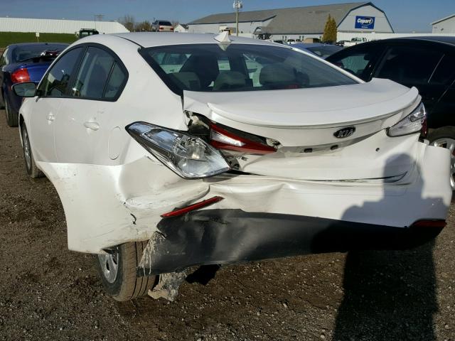 KNAFK4A61E5076834 - 2014 KIA FORTE LX WHITE photo 3