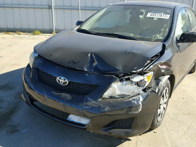 JTDBL40EX99070827 - 2009 TOYOTA COROLLA BA BLACK photo 9