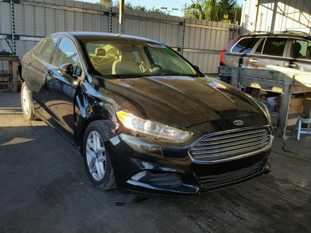 3FA6P0H77ER243793 - 2014 FORD FUSION SE BLACK photo 1