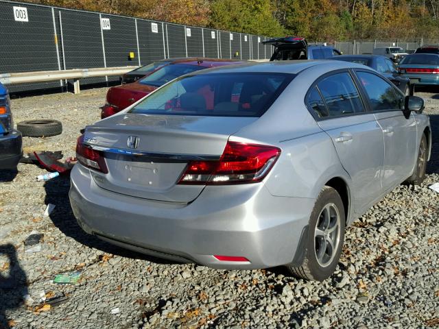 2HGFB2F76FH554153 - 2015 HONDA CIVIC SE SILVER photo 4