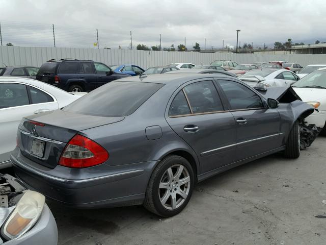 WDBUF56X27A997605 - 2007 MERCEDES-BENZ E 350 GRAY photo 4