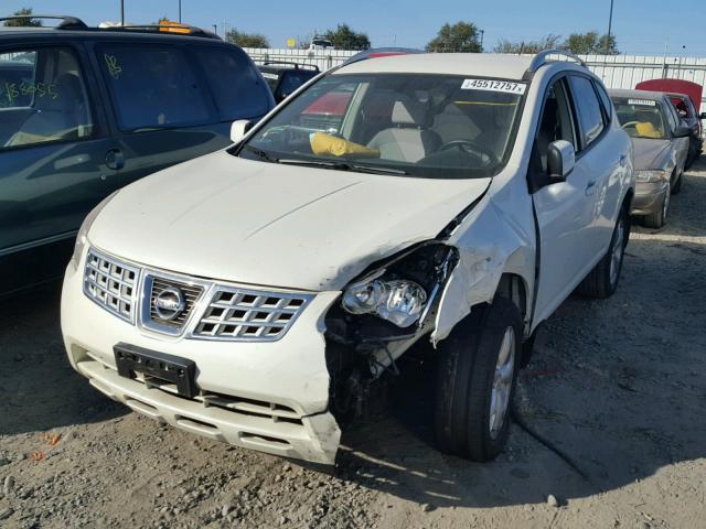 JN8AS58T59W325557 - 2009 NISSAN ROGUE S WHITE photo 2