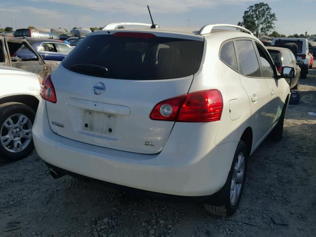 JN8AS58T59W325557 - 2009 NISSAN ROGUE S WHITE photo 4