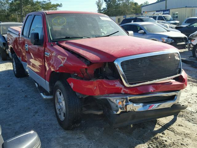 1FTPX12V57NA40161 - 2007 FORD F150 RED photo 1