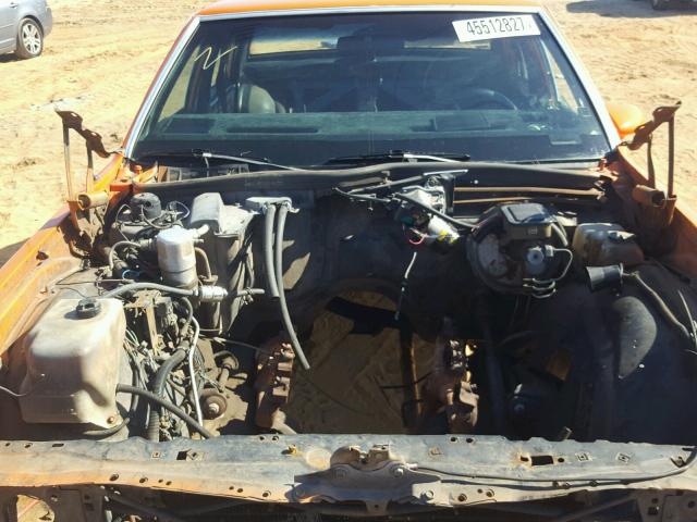 1G1BL69Z4GY135216 - 1986 CHEVROLET CAPRICE ORANGE photo 7