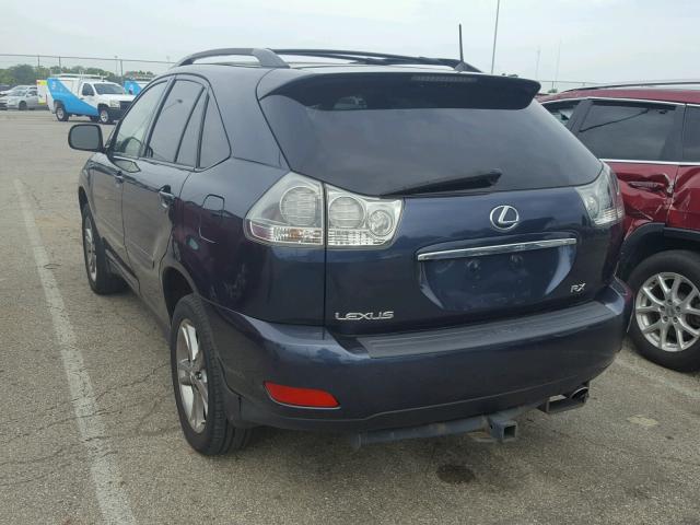 JTJHW31U460011626 - 2006 LEXUS RX 400 BLUE photo 3