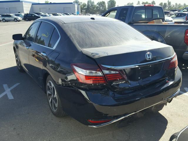 1HGCR2F89HA008990 - 2017 HONDA ACCORD EXL BLACK photo 3