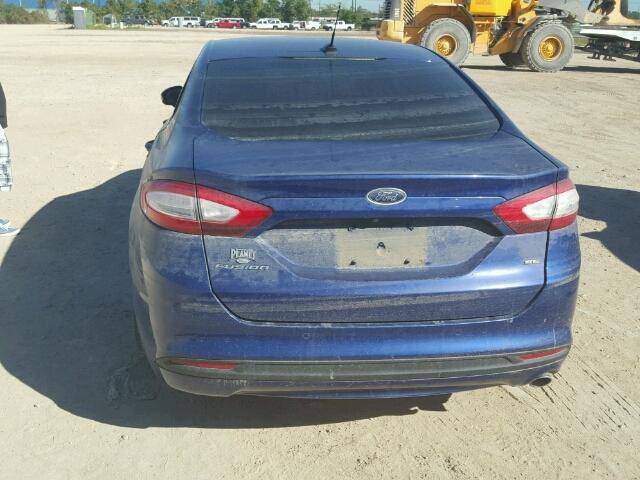 3FA6P0H78GR245751 - 2016 FORD FUSION SE BLUE photo 10